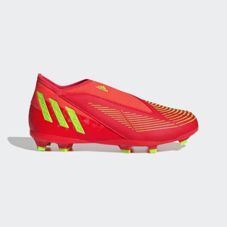 Predador Edge.3 Chuteiras Sem Cadarço Para Terreno Firme Vermelho Adidas
