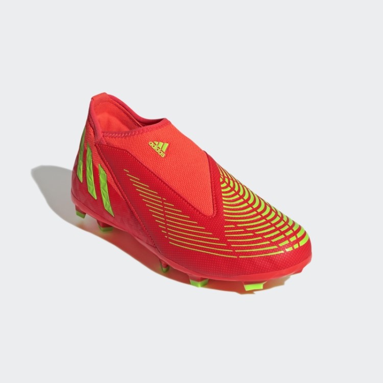 Predador Edge.3 Chuteiras Sem Cadarço Para Terreno Firme Vermelho Adidas