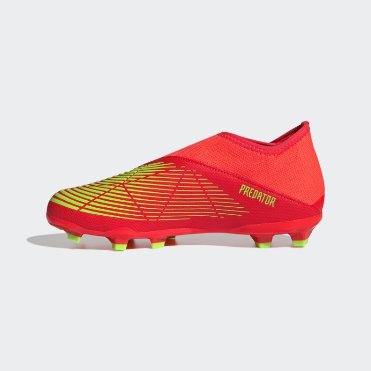 Predador Edge.3 Chuteiras Sem Cadarço Para Terreno Firme Vermelho Adidas