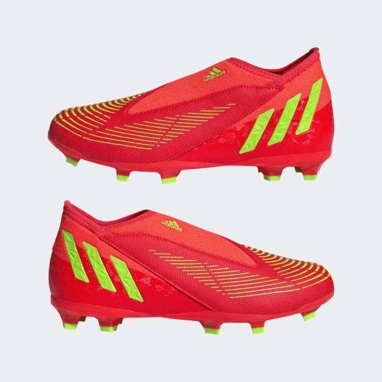 Predador Edge.3 Chuteiras Sem Cadarço Para Terreno Firme Vermelho Adidas