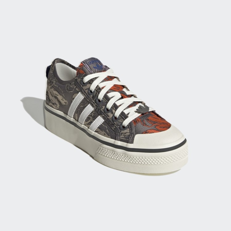 Sapato Plataforma Adidas Nizza Laranja