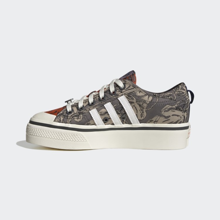 Sapato Plataforma Adidas Nizza Laranja