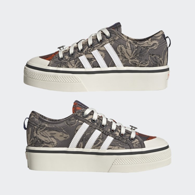 Sapato Plataforma Adidas Nizza Laranja