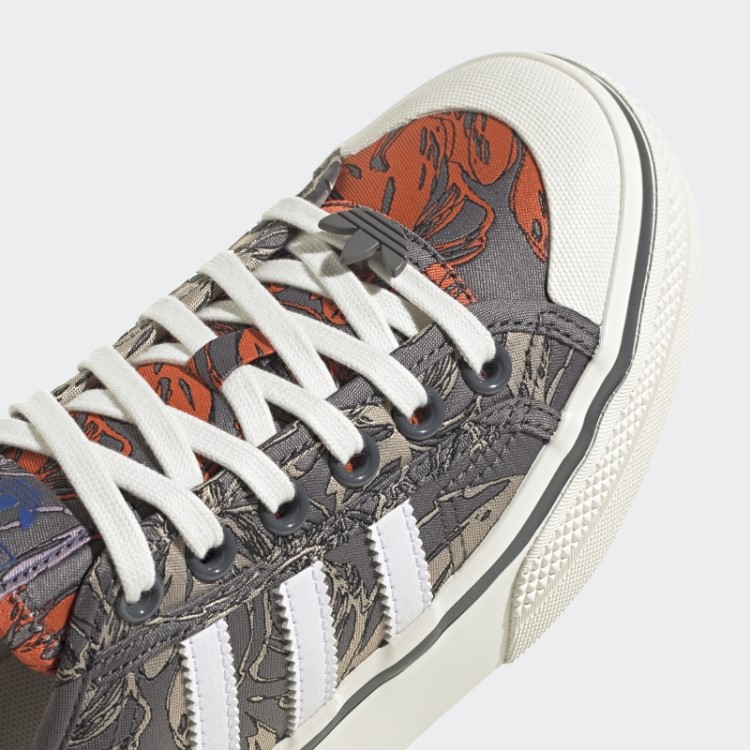 Sapato Plataforma Adidas Nizza Laranja