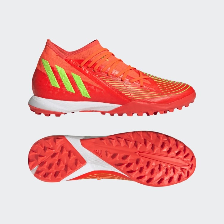 Vermelho Adidas Predador Edge.3 Moda Sapatos Turf