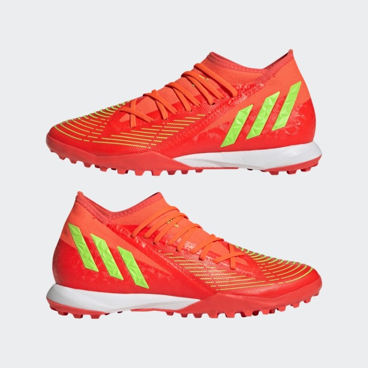 Vermelho Adidas Predador Edge.3 Moda Sapatos Turf