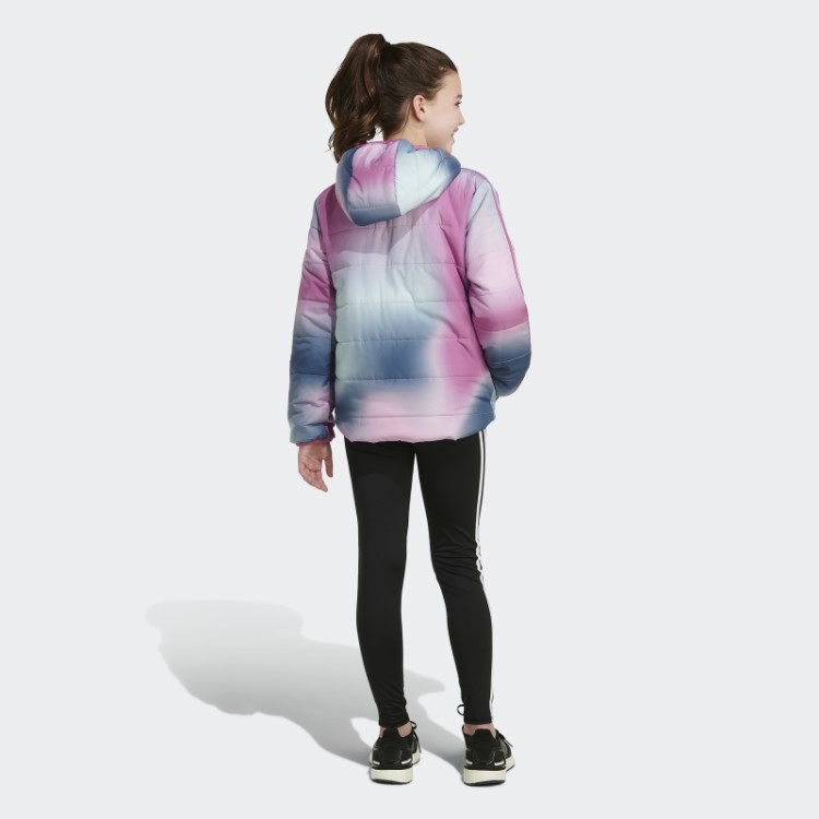 Adidas Jaqueta Puffer Com Estampa Allover Clássica Lilás