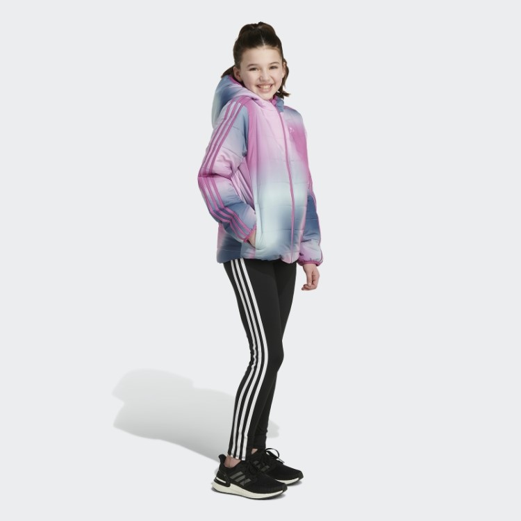 Adidas Jaqueta Puffer Com Estampa Allover Clássica Lilás