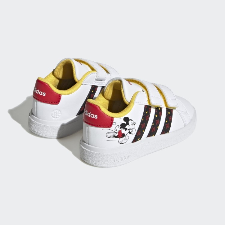 Adidas X Disney Grand Court Mickey Sapato De Velcro Branco
