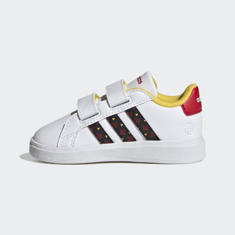 Adidas X Disney Grand Court Mickey Sapato De Velcro Branco