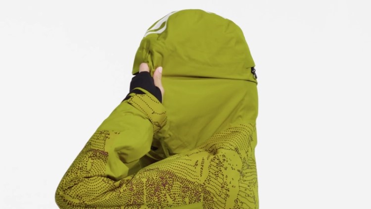Terrex Jaqueta Com Estampa De Neve Isolada De 2 Camadas Adidas Olive