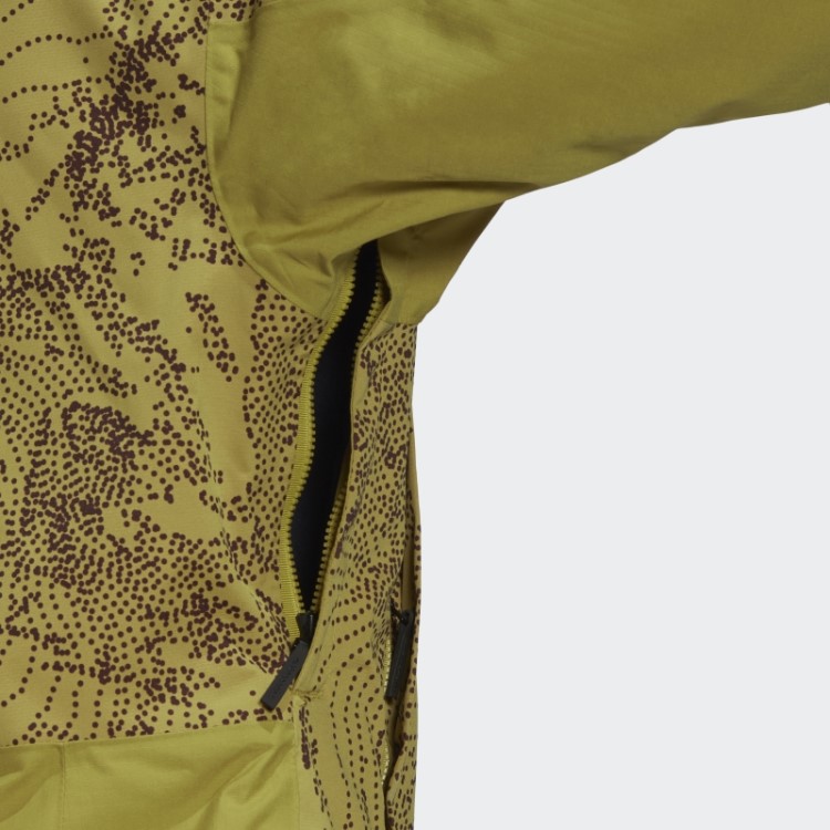 Terrex Jaqueta Com Estampa De Neve Isolada De 2 Camadas Adidas Olive