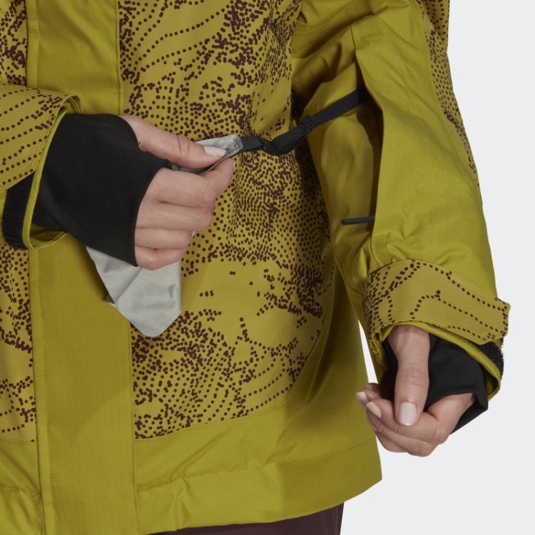 Terrex Jaqueta Com Estampa De Neve Isolada De 2 Camadas Adidas Olive