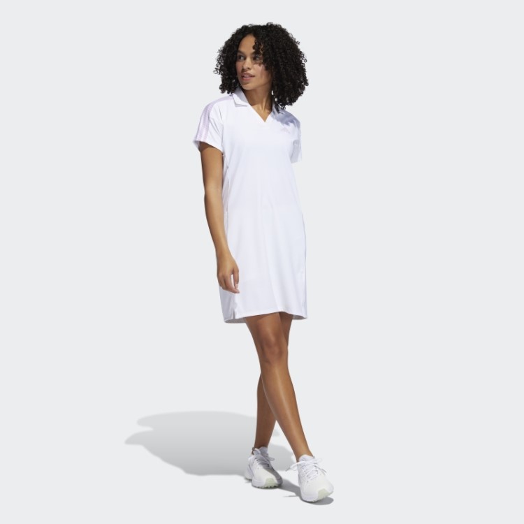 Vestido De Golfe De 3 Listras Adidas Branco