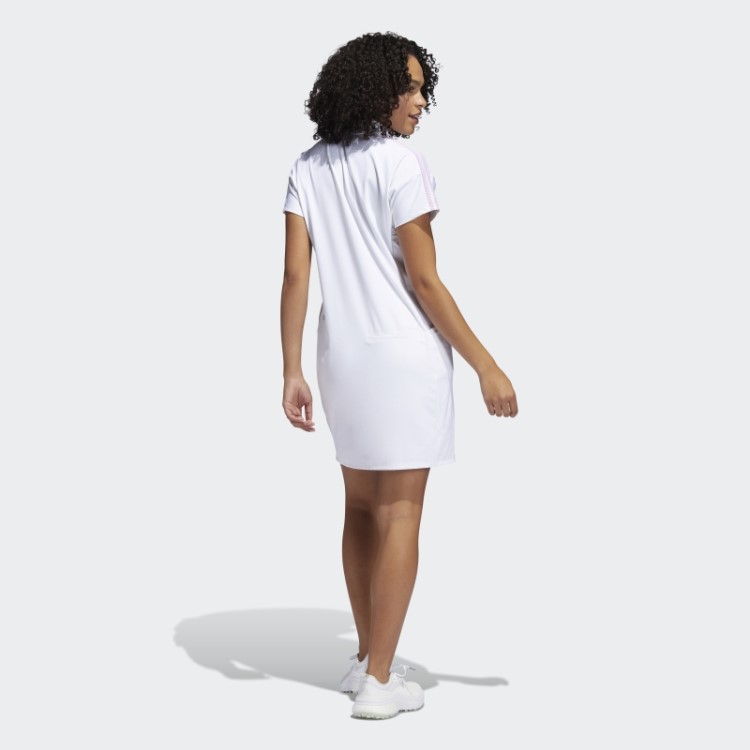 Vestido De Golfe De 3 Listras Adidas Branco