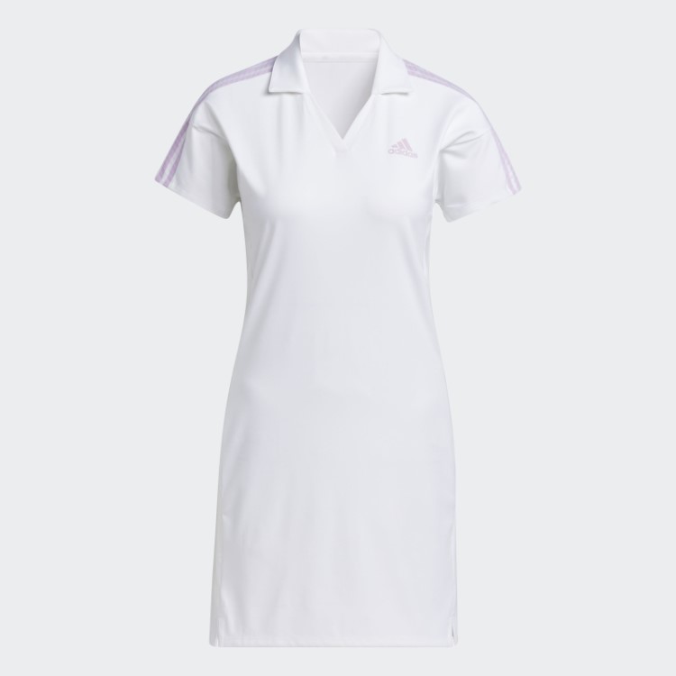 Vestido De Golfe De 3 Listras Adidas Branco