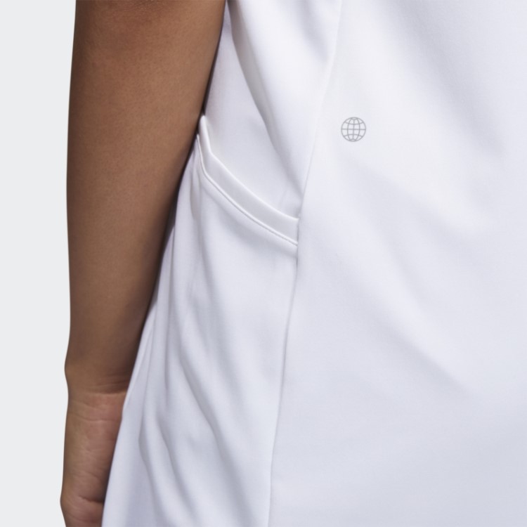 Vestido De Golfe De 3 Listras Adidas Branco