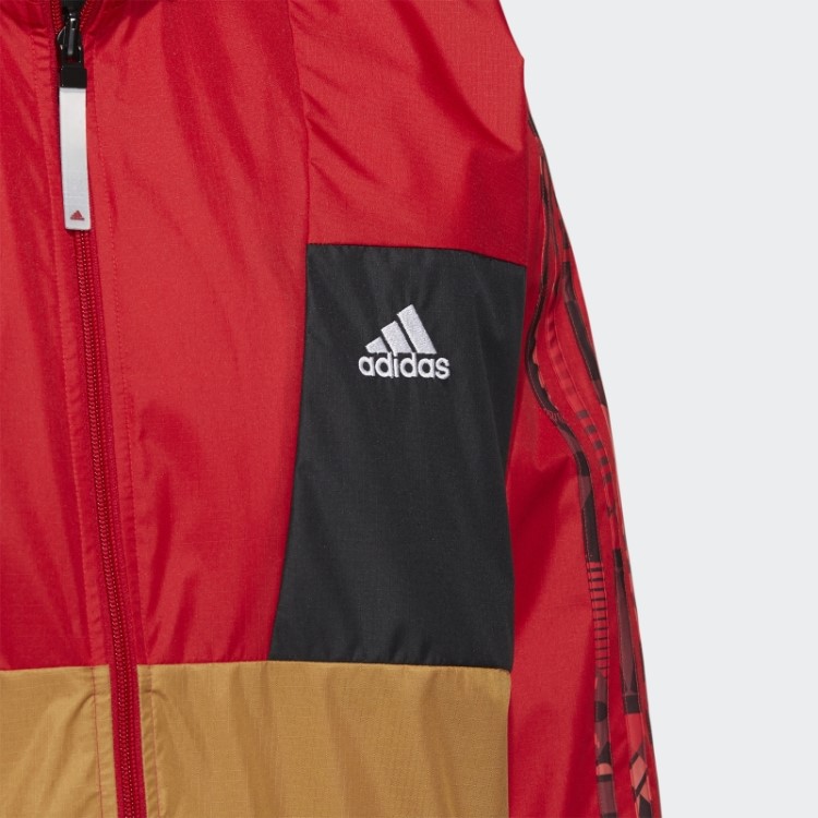 Cny Jaqueta De Tecido Reversível Escarlate Adidas