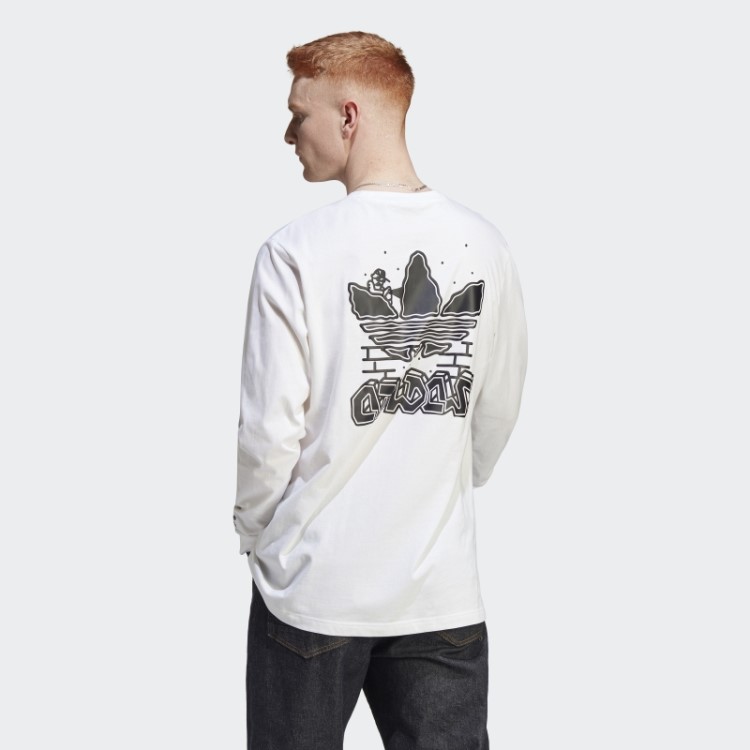Branca Hack The Elite T-shirt De Manga Comprida Adidas