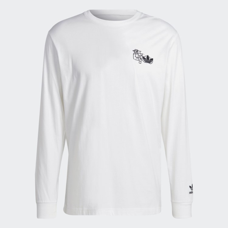 Branca Hack The Elite T-shirt De Manga Comprida Adidas