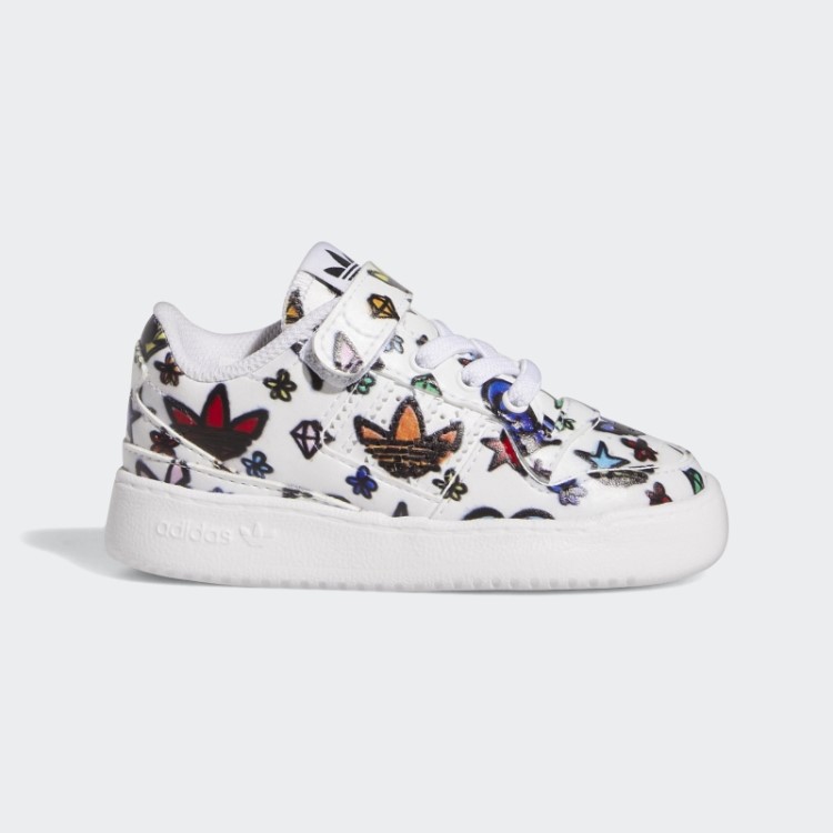 Branco Jeremy Scott Forum 84 Sapatos Baixos Mono Adidas