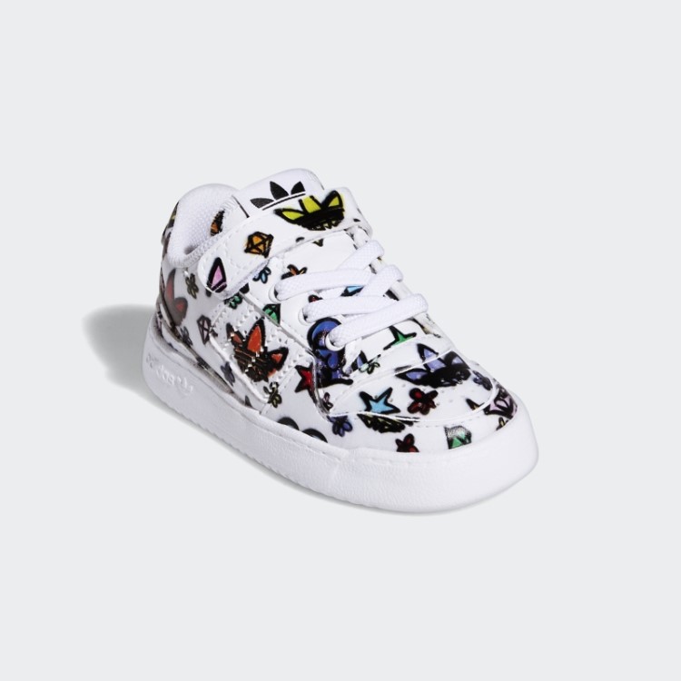 Branco Jeremy Scott Forum 84 Sapatos Baixos Mono Adidas