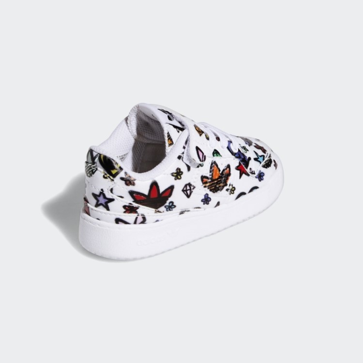 Branco Jeremy Scott Forum 84 Sapatos Baixos Mono Adidas
