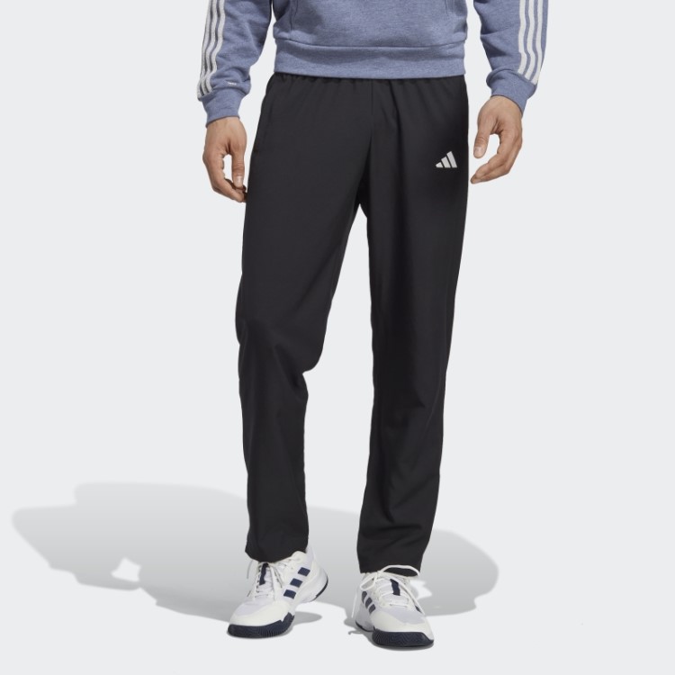 Calça De Tênis Em Tecido Elástico Adidas Preta