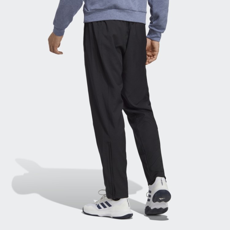 Calça De Tênis Em Tecido Elástico Adidas Preta