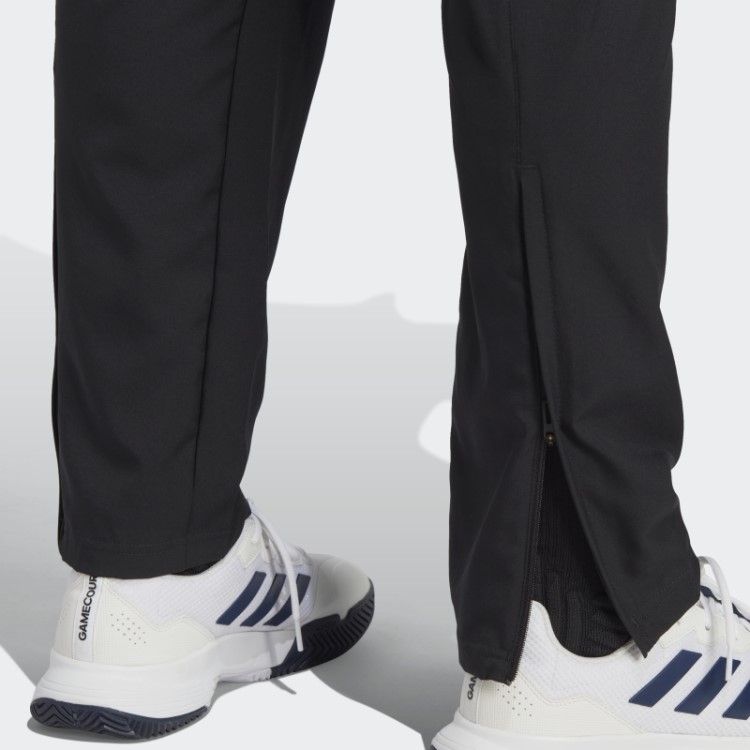 Calça De Tênis Em Tecido Elástico Adidas Preta