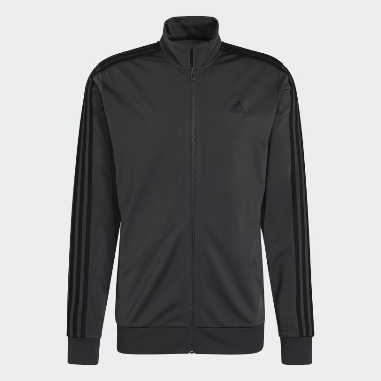Jaqueta Com As Três Listras Essentials Warm Up Cinza Adidas