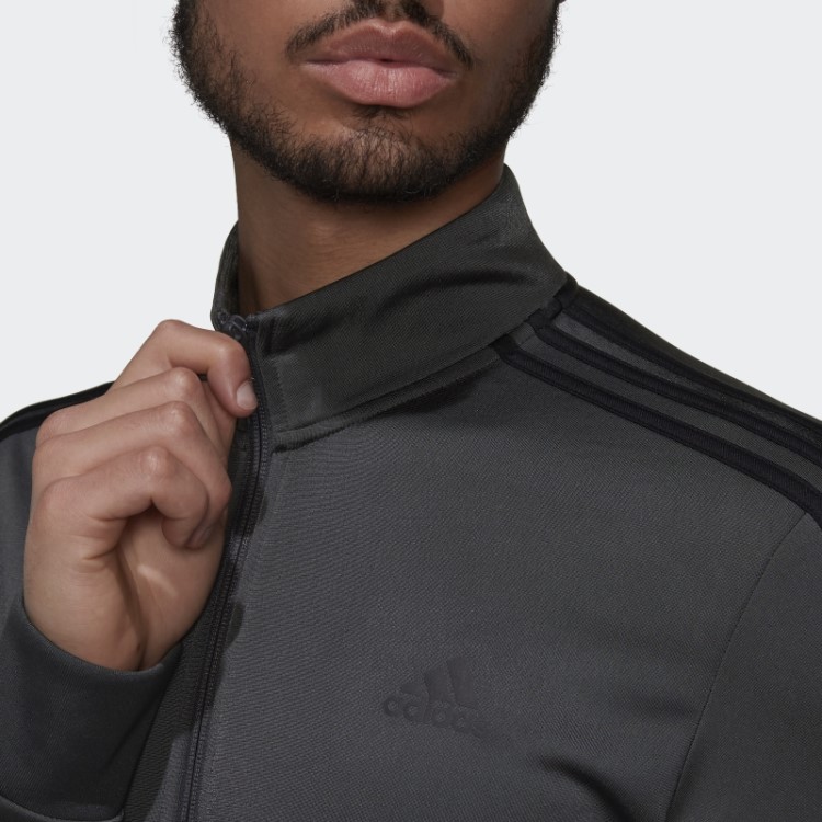Jaqueta Com As Três Listras Essentials Warm Up Cinza Adidas