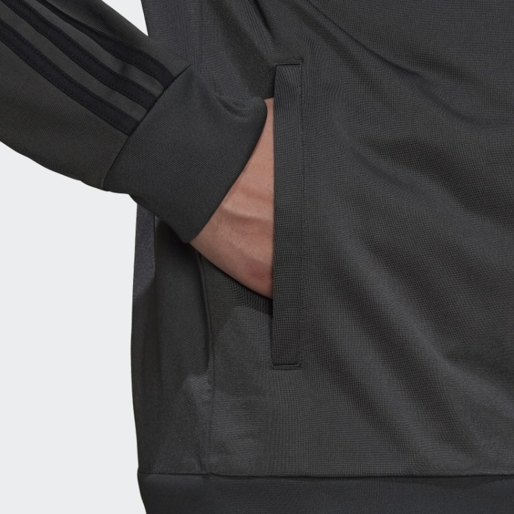 Jaqueta Com As Três Listras Essentials Warm Up Cinza Adidas