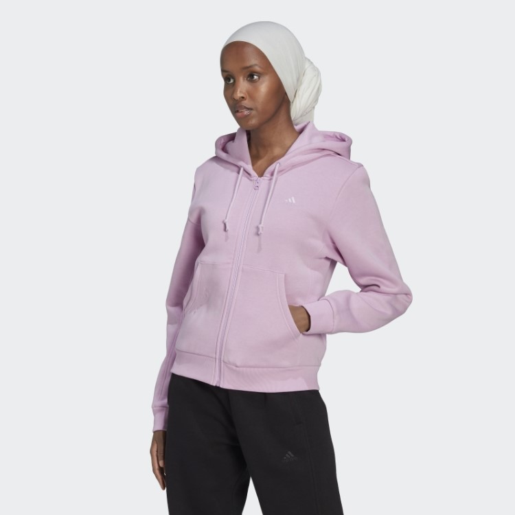 Lilás Adidas All Szn Hoodie De Lã Com Zíper Completo