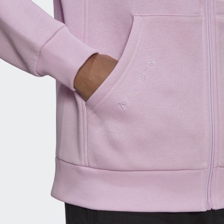 Lilás Adidas All Szn Hoodie De Lã Com Zíper Completo