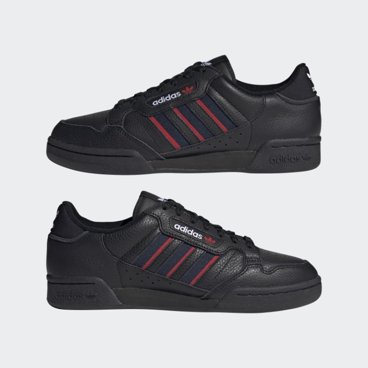 Tênis Preto Continental 80 Listras Adidas