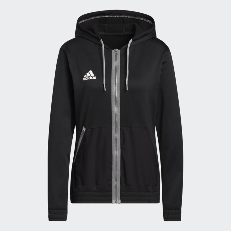 Moletom Com Capuz Preto Adidas Com Zíper Completo Da Edição Da Equipe