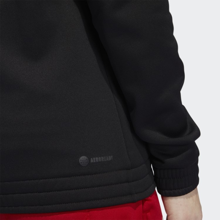 Moletom Com Capuz Preto Adidas Com Zíper Completo Da Edição Da Equipe