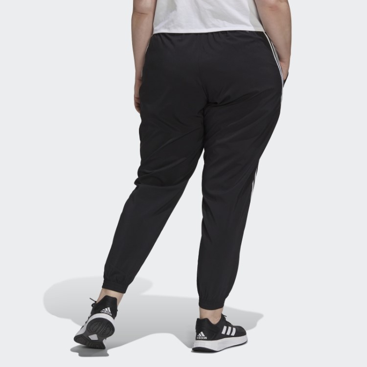Calça Com As Três Listras Preta Train Icons (tamanho Grande) Adidas