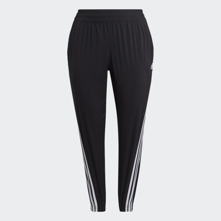 Calça Com As Três Listras Preta Train Icons (tamanho Grande) Adidas