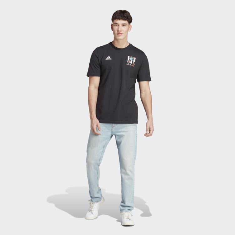 Camiseta Adidas Messi Soccer Icon Preta Com Estampa