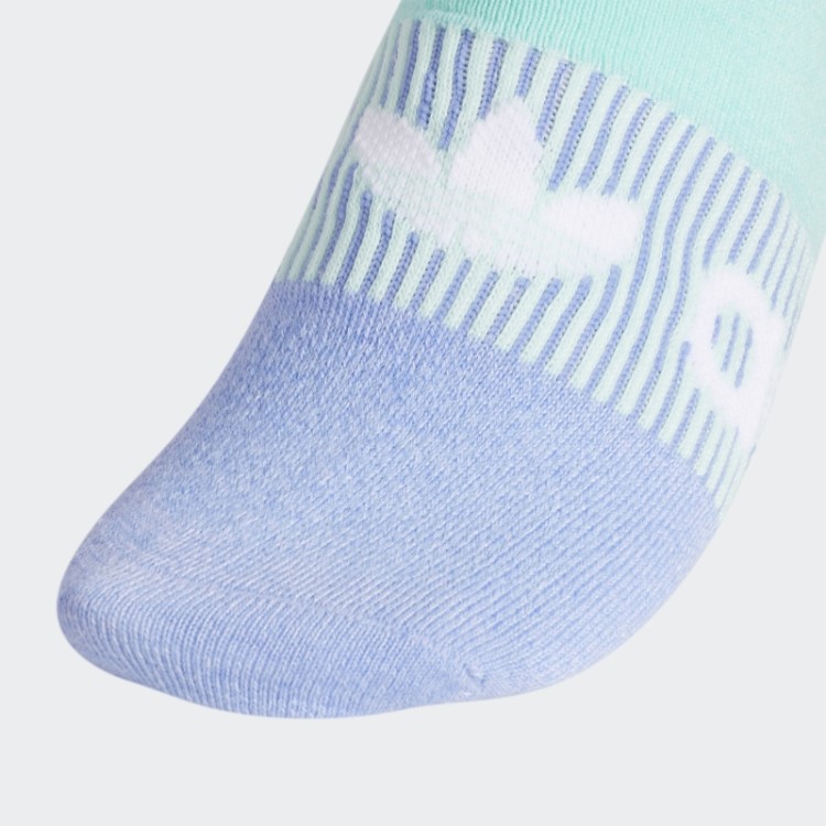 Meia No-show Adidas Gradiente Superlite Dawn Blue 6 Pares