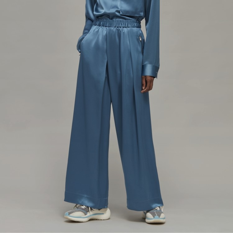 Calça Larga De Seda Y-3 Tech Adidas