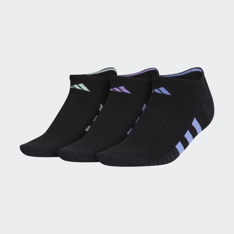Adidas Amortecido 3 Meias Invisíveis 3 Pares Preto