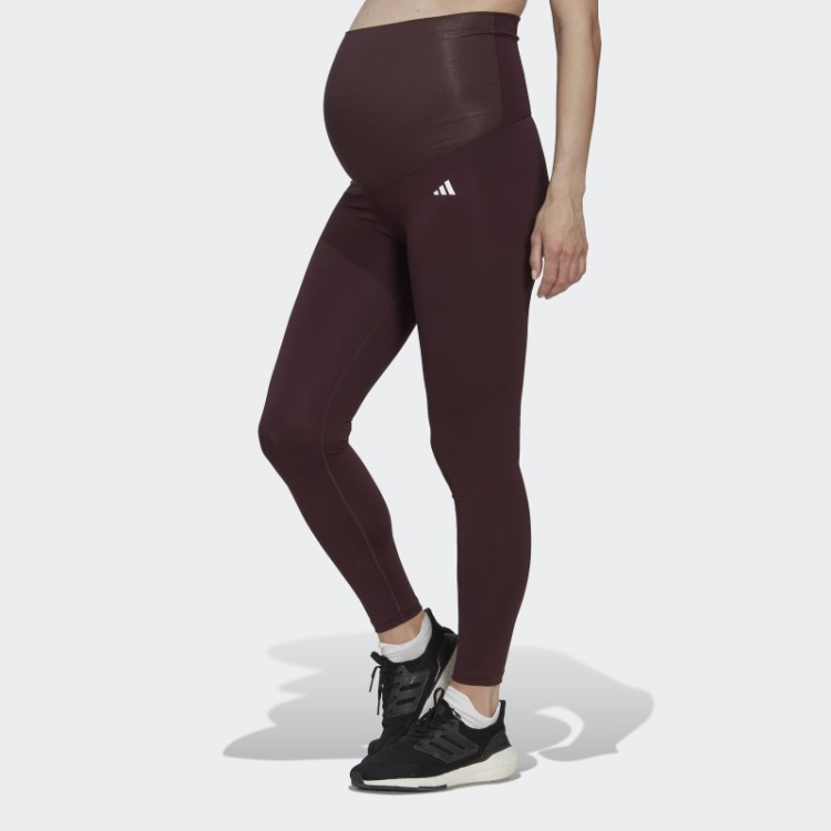 Leggings Essenciais Para Treino 7/8 (maternidade) Marrom Adidas
