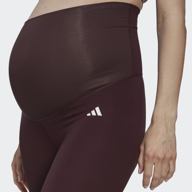 Leggings Essenciais Para Treino 7/8 (maternidade) Marrom Adidas