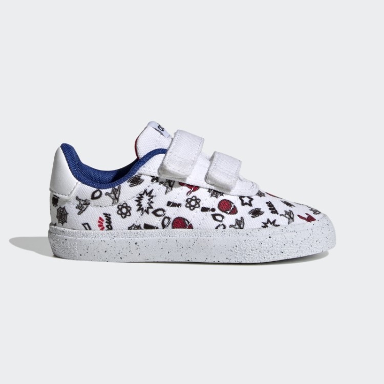 Tênis Branco Adidas X Marvel Vulc Raid3r Homem-aranha