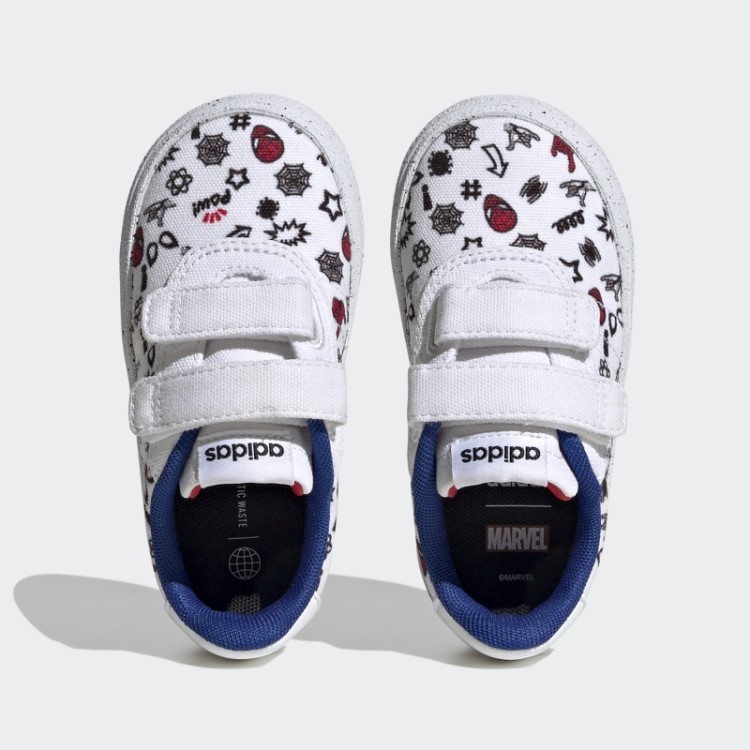 Tênis Branco Adidas X Marvel Vulc Raid3r Homem-aranha