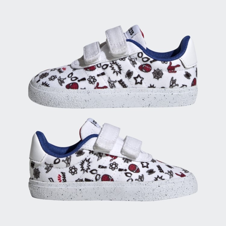 Tênis Branco Adidas X Marvel Vulc Raid3r Homem-aranha