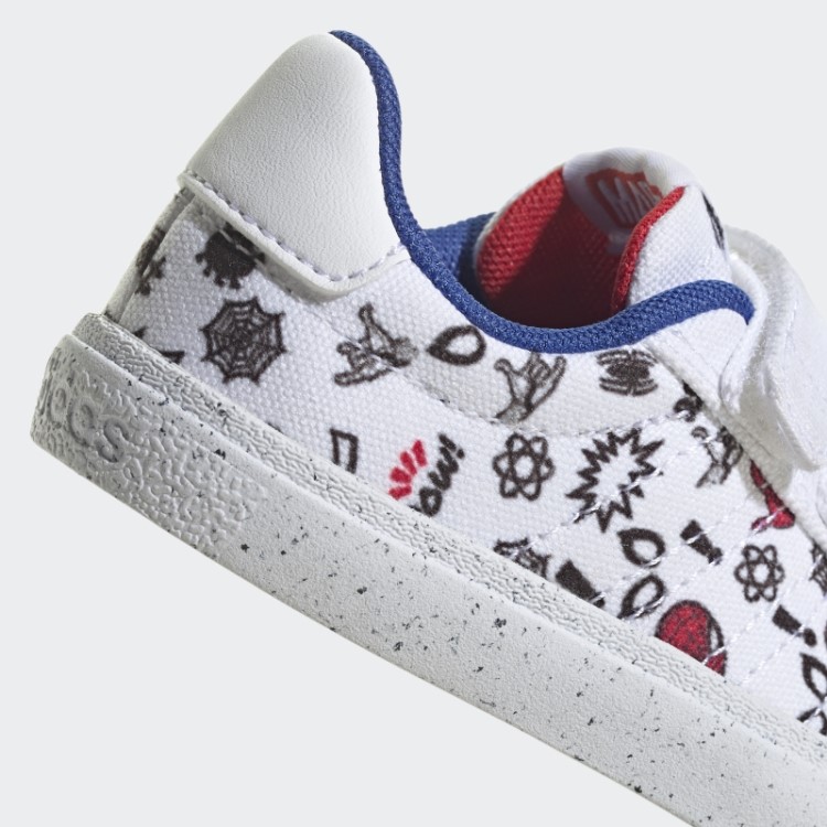 Tênis Branco Adidas X Marvel Vulc Raid3r Homem-aranha